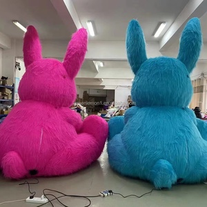 Fabrieksverkoop Gigantische Roze Opblaasbare Konijn Cartoon Feestballon En Boog Speelgoed Pluche Konijn Voor Kinderen - Product Image 1