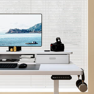 मॉड्यूलर रूपांतरण एल-आकार एर्गोनोमिक आधुनिक धातु ऊंचाई समायोज्य स्थायी डेस्क के साथ एकल मोटर स्टैंड अप डेस्क - Product Image 3