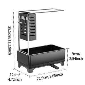 Moderno Soporte de Esponjas para Cocina de Hotel, Ecológico, Montado en Pared, con Drenaje, para Paños de Limpieza, Toallas, Cepillos y Secado en Fregadero - Product Image 2
