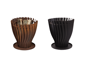 Nouveautés 2026 – Barbecue en acier de 17 pouces pour foyer extérieur avec panier de cuisson et pioche pour jardin, patio et cour arrière - Product Image 5