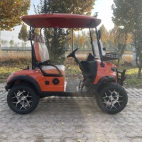 Voiturette de golf électrique à 4 roues homologuée pour la route, certifiée CE, 2 places, 60V, freins à disque avant/freins à tambour arrière, robuste, 30-50 km/h