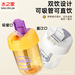 Cherish Mini Drink Cup With Straw Leak Proof For Kids And Students Portable Water Bottle Back To School Gift - Product Image 3