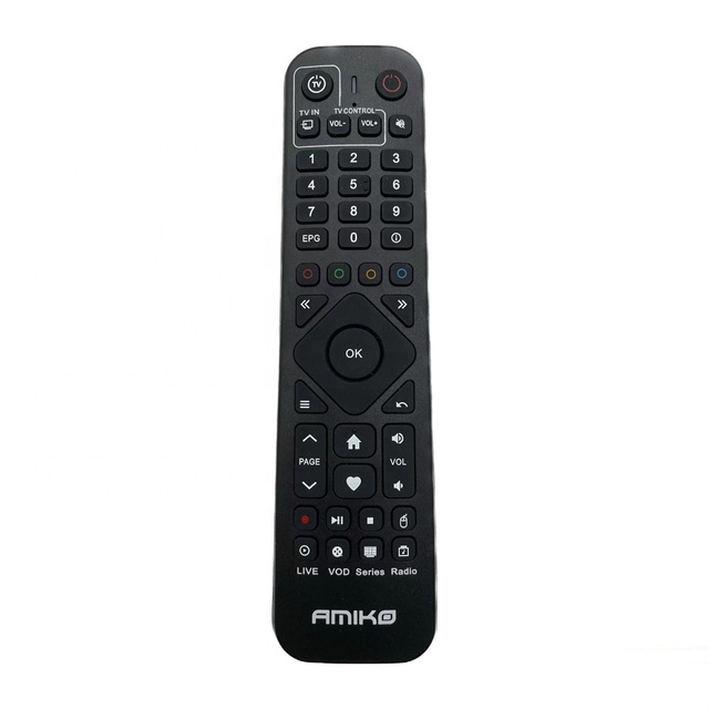 New Replacement Amiko IR/BT Remote Control for Amiko A9 Green+ and Amiko A11 Green+ Set Top Box