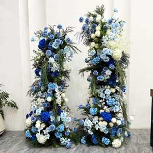 Composizione Floreale Artificiale con Cascata <span class=keywords><strong>di</strong></span> Rose e Ortensie per Decorazioni da Tavolo per Matrimoni e Feste <span class=keywords><strong>di</strong></span> Compleanno - Product Image 3
