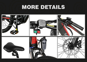 Cadre en alliage d'aluminium 26 pouces 7 vitesses 750W 48V 14Ah Grande capacité Ebike Homme Adulte Vélo électrique de montagne avec frein à disque hydraulique - Product Image 3