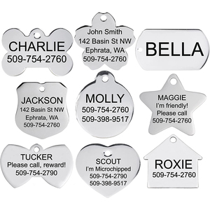 Stainless Steel Pet Tag Custom Laser <strong>Dog</strong> <strong>Name</strong> Tags <strong>Dog</strong> Tag - Product Image 3