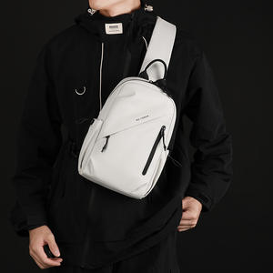 WePower Men's Chest <b>Bag</b> <b>Large</b> Capacity Nylon Casual <b>Crossbody</b> <b>Bag</b> For Everyday Outfits Winter 2025 - Product Image 2