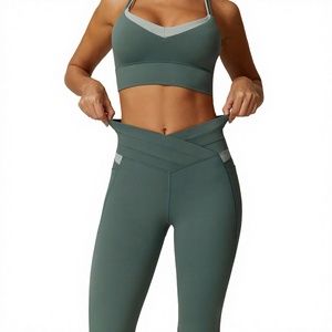 Ropa Deportiva Ligera sin Costuras al por Mayor, Traje Deportivo Transpirable de Secado Rápido, Ropa Deportiva Personalizada, Ropa de Gimnasio para Mujer de Cintura Alta - Product Image 4