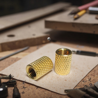 Precision Threaded Brass, Stainless Steel Insert Nuts Knurled Fasteners of All Sizes