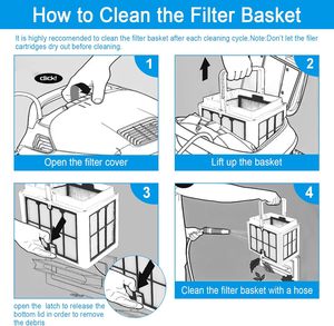 Cesta de filtro ultrafina compatible con los limpiadores robóticos de piscinas Dolphin Active 20, Explorer E30, M600, Proteus DX4, <span class=keywords><strong>Triton</strong></span> PS - Product Image 6