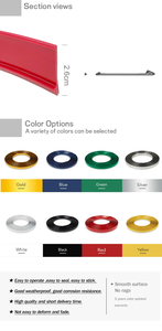 Capuchon de finition en aluminium plastifié de série 1000, haute qualité et meilleur <span class=keywords><strong>prix</strong></span> - Product Image 3