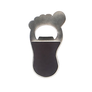 Abrebotellas <span class=keywords><strong>de</strong></span> metal <span class=keywords><strong>de</strong></span> aleación <span class=keywords><strong>de</strong></span> zinc con forma <span class=keywords><strong>de</strong></span> pie <span class=keywords><strong>de</strong></span> diseño personalizado Georgia <span class=keywords><strong>Estambul</strong></span> Maldivas Metal recuerdos turísticos Mdf imán <span class=keywords><strong>de</strong></span> nevera - Product Image 3