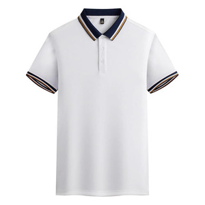 Polo Shirt Short Sleeve Solid Color Polyester Oxford Daily Wear Uniforms - Product Image 5