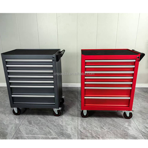Carrito de Herramientas Profesional de Alta Resistencia con 7 Cajones, Caja de Herramientas Metálica con Ruedas <span class=keywords><strong>para</strong></span> Almacenamiento en Garaje o Taller, OEM ODM - Product Image 4