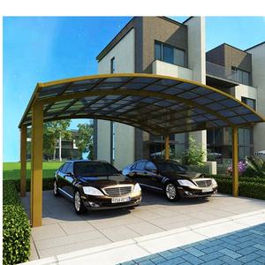 Abri de voiture <span class=keywords><strong>double</strong></span> en polycarbonate et <span class=keywords><strong>aluminium</strong></span> imperméable et anti-UV avec certification CE pour maison, villa et abri de stationnement extérieur - Product Image 6