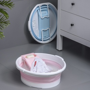 Thickened Face <strong>Basin</strong> Student Dormitory Space-saving Hanging Folding <strong>Basin</strong> Foot <strong>Washing</strong> <strong>Basin</strong> Scrubbing Board Integrated <strong>Basin</strong> - Product Image 2