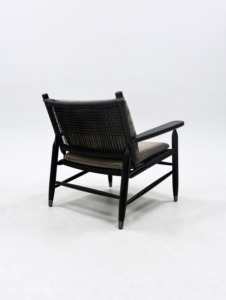 Stile Vintage Sabi Wabi soggiorno per il tempo libero sedia con struttura in legno di Ashwood Villa appartamento corda poltrona grande Hotel confortevole sedia per sedie - Product Image 3
