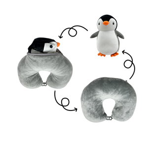 Плюшевая плюшевая игрушка 2 в 1 Плюшевая Кукла Детский пингвин кукла Шея подушка для детей подарок - Product Image 1