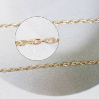 Pas de ternissement réel 14K or rempli chaîne rectangulaire croix câble chaîne collier bijoux en or minimaliste bijoux à bricoler soi-même pour les femmes