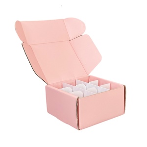 High Quantity Customized Craft Corrugated Cardboard Recycled Materials Matt Lamination UV Coating Embossing Pink Rigid Boxes - Product Image 2