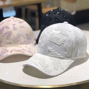 Casquette de baseball tendance en coton décontractée pour femmes et filles, avec strass, vente en gros - Product Image 2