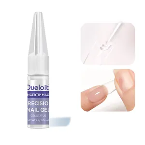 4.5g Nail Gel Glue No Need UV Tube Air Dry Solid Nail Tips Glue Gel