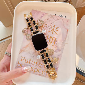 <span class=keywords><strong>Bracelet</strong></span> de luxe pour <span class=keywords><strong>femme</strong></span> de haute qualité pour <span class=keywords><strong>Apple</strong></span> <span class=keywords><strong>Watch</strong></span> Series 8 7 6 SE 5 4 3 avec <span class=keywords><strong>bracelet</strong></span> en acier inoxydable pour iwatch - Product Image 6