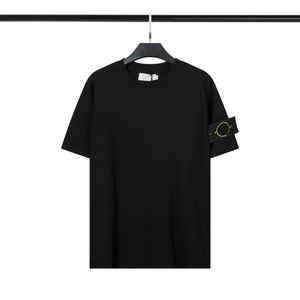 Camiseta de Verano para Hombre, Estilo Diseñador de Lujo 2026, 100% Algodón Jersey, Manga Corta, Clásica, Básica, Color Piedra - Product Image 2