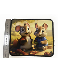 Tapis de souris personnalisé avec impression par sublimation d'animaux de dessin animé, fabrication en usine, tapis de bureau mignon