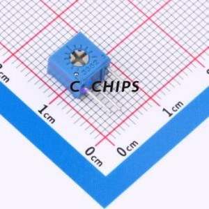 ตัวต้านทาน/โพเทนชิโอมิเตอร์แบบปรับได้สำหรับ3362S-500-LF ผ่านชิ้นส่วนรู (THT)-3P, ตัวต้านทาน7x6.8มม. 50Ohm 10% 500mW 250ppm/℃ - Product Image 1