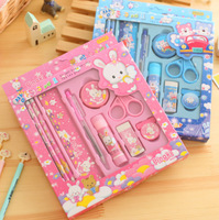 Cadeaux pour enfants Jouets Faveurs de fête d'anniversaire Crayon Gomme Règle et cahier Ensemble de papeterie licorne mignon pour enfants