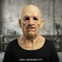 Masque en latex réaliste vieilli pour homme, qualité supérieure, drôle et amusant pour Halloween, Pâques, fêtes et farces, design tendance