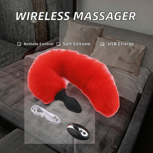 New Eco-Friendly USB Rechargeable Wireless <b>Remote</b> Control Silicone Body Massager for Female Male Play Mini Butt <b>Vibrator</b> Device - Product Image 2