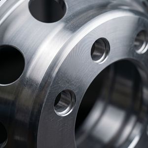 Jante de camion en aluminium MEIKA, neuve, 17,5*6,75, robuste, forgée, remplacement de moyeu de roue, brillante, haute dissipation de chaleur, ISO - Product Image 3