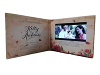 Écran LCD HD de 7 pouces, affiche vidéo d'invitation de mariage