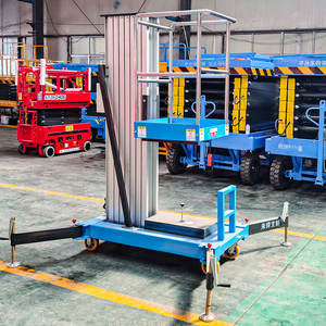 ความสูงยก4-10ม. พร้อมเสาอะลูมิเนียมอัลลอย100-300กก. แพลตฟอร์มการทำงานทางอากาศที่ใช้ในการบำรุงรักษา - Product Image 1