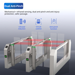 Sistema de Puerta Torniquete Interconectable QIGONG AB con Reconocimiento Facial 3D Anti-Piggyback, Control de Acceso por <span class=keywords><strong>Tarjeta</strong></span> IC y Código QR para Turistas - Product Image 5