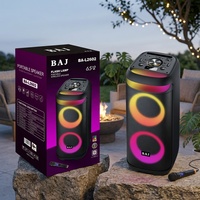BA-L2602 Altavoz Inalámbrico Dual de 6.5 Pulgadas, Alta Potencia, RGB, Karaoke, Fiesta, Marca Privada, MOQ Bajo, Personalizado de Fábrica, Entrega Rápida en 7 Días