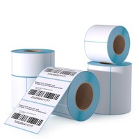 Papier thermique auto-adhésif tri-étanche en carton complet pour impression d'étiquettes, découpé, 70*20 étiquettes, 60/80/100 X 150, vierges, pour supermarché