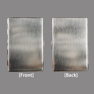 Estuche para Cigarrillos de Metal Estilo Americano, Tamaño King Size para 8 Cigarrillos o Tamaño Slim para 10 Cigarrillos, Acero Inoxidable Premium Ultrafino y Elegante - Product Image 2