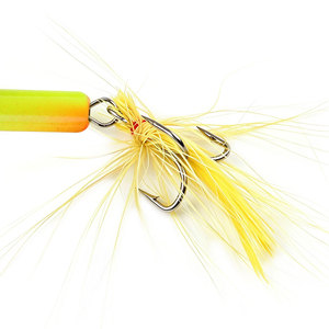 Señuelo de pesca giratorio metálico de 55 mm y 3.7 g, con pluma y anzuelo, ideal para pesca en lagos y arroyos, para lubina, lucio, trucha, perca, zander y crappie. ¡Gran oferta! - Product Image 4