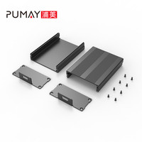 Boîtier en aluminium pour lampe torche PUMAY, extrudé en Chine, finition sablée, couleur noire, certifié CE pour systèmes d'affichage 76*35-100 mm