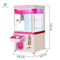 Distributeur automatique de jouets LeChen Happy Baby pour enfants, à monnayeur, en acrylique et métal, sans fil, 110/220V, avec accepteur de pièces, maison de poupée