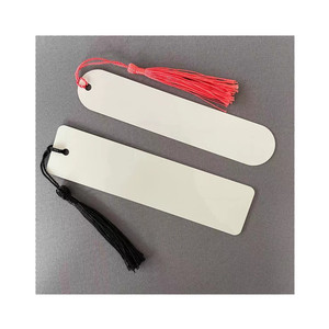 Marcapáginas de aluminio, impresión personalizada por sublimación, color blanco para impresión por transferencia térmica - Product Image 4