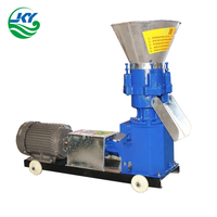 Machine à granulés d'aliments pour animaux à petite échelle - Moulin à fourrage portable pour volailles, poissons, lapins - Granulateur électrique et diesel JKY