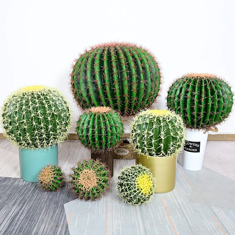 Groothandel Outdoor Bonsai Boom Nep Plant Grote Kunstmatige Cactus Plant Voor Pot Decoratie Plastic Cactus Faux Planten