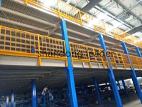 Système de plancher en mezzanine sur mesure pour application industrielle, plateforme d'atelier d'assemblage robuste et durable, système de plancher en mezzanine