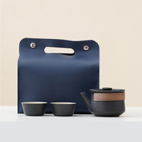 Coffret cadeau de camping personnalisé Newell, service à thé en porcelaine de luxe Kung Fu, peint à la main avec glaçure colorée, comprenant tasse et théière