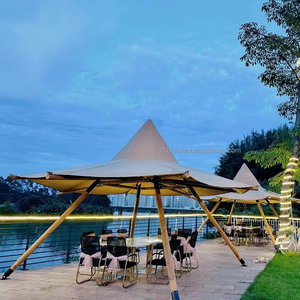 Camping en plein air de luxe imperméable <span class=keywords><strong>Tipi</strong></span> indien Petit chapeau de paille <span class=keywords><strong>Tente</strong></span> de fête Exposition Restaurant bar <span class=keywords><strong>Tente</strong></span> pyramidale - Product Image 2