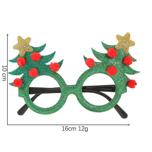Schattige Hertenbeer Kerst Cartoon Bril Decoraties Sneeuwpop Stijlen Santa Thema Festival Feest Gunsten Foto Rekwisieten Doek Plastic - Product Image 5